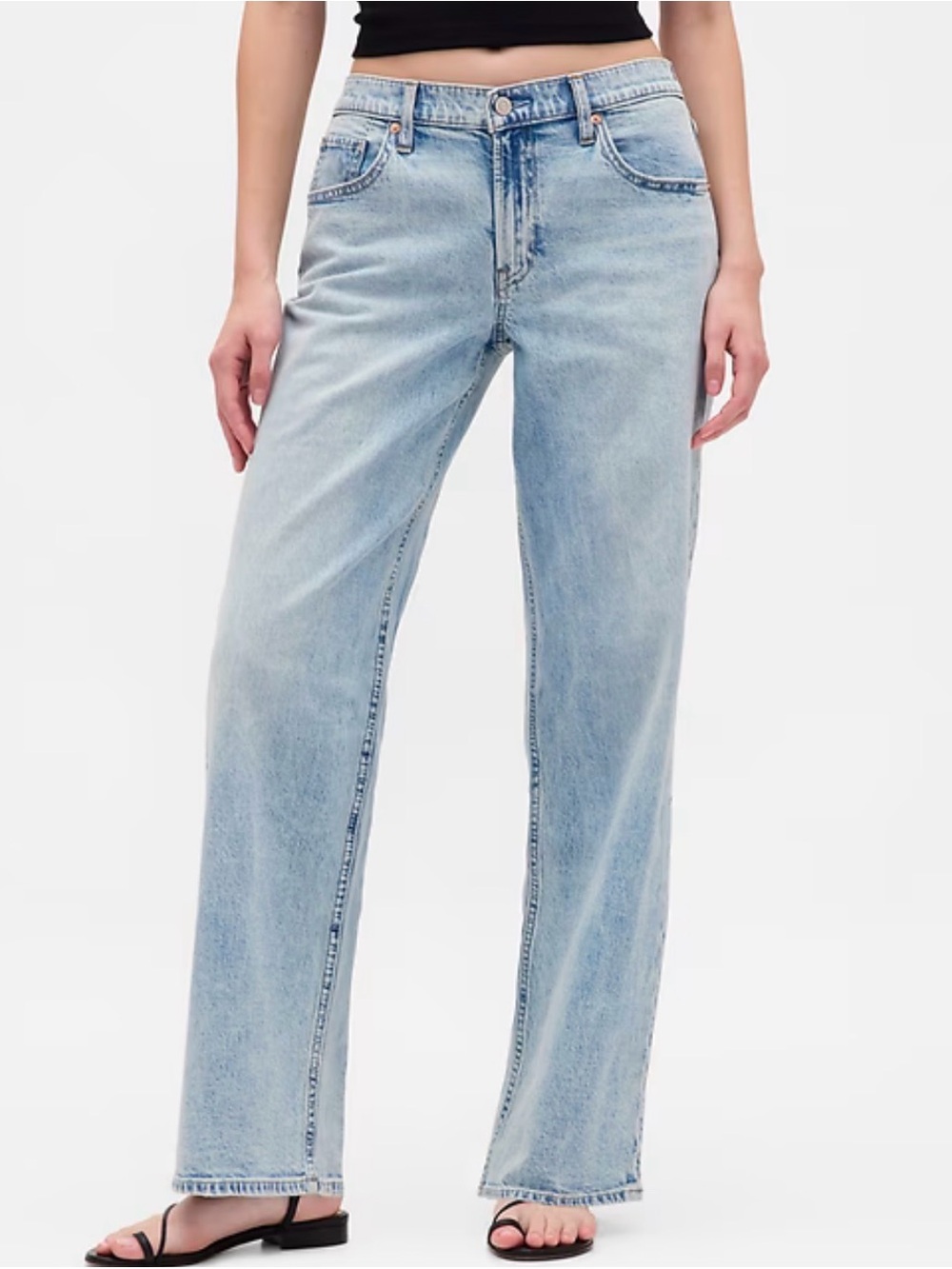 Gap Low Rise 90s Loose Jean in Light Blue Indigo